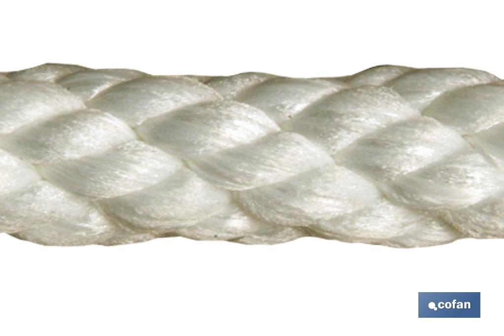 CARRETE CUERDA NYLON MATE 4/C 8 MM 200 MTS BCO