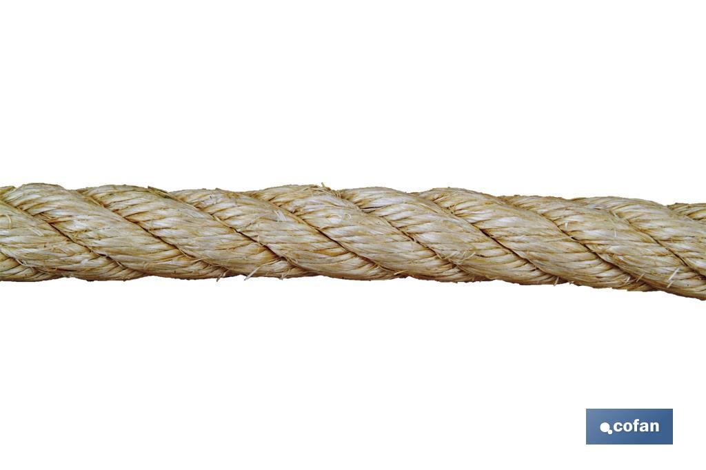 CUERDA SISAL 4 CABOS 12 MM 100 MTS NATURAL