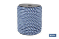 CUERDA HELICOIDAL 16MM 25 M. BCO/AZUL