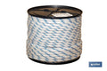 CARRETE CUERDA TRENZADA POLI 8MM 200 MTS BCO