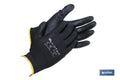 GUANTE 100% POLIEST.IMPREG. PU NEGRO T-10