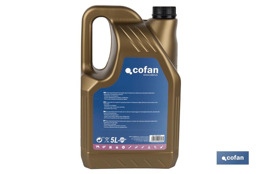 ACEITE ESPECIAL CADENAS MOTOSIERRA 5L