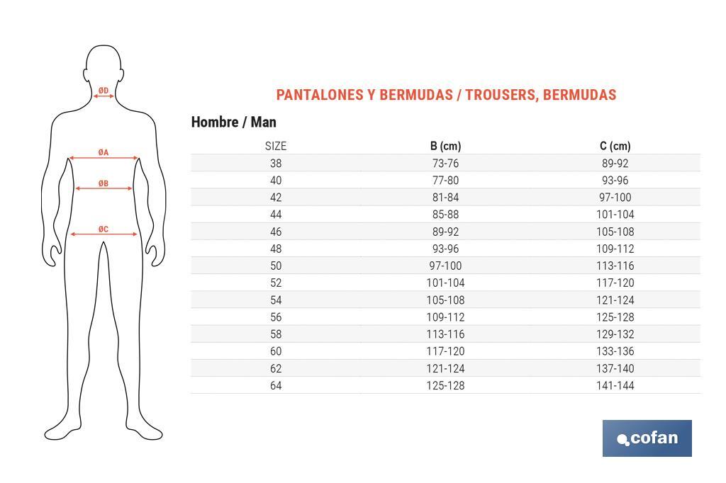 PANTALON TRAB. FLEX. JANO REGULAR FIT MAR/NEGRO T-62