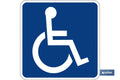 PLACA PERSONAS CON MOVILIDAD REDUCIDA DE 210X210MM.