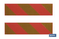 CONJUNTO 2 PLACAS DE REMOLQUE ALUMINIO 56,5X14
