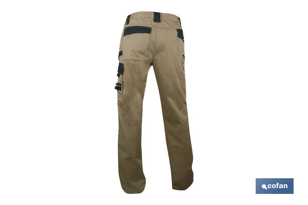 PANTALON TRABAJO LENOIR 280gms/m GRIS-NEGRO T-44