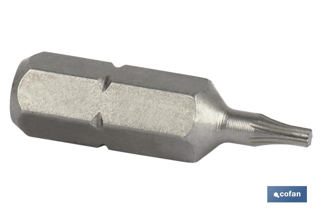 PUNTA DE DESTORNILLADOR TORX T-8 25 MM VENTA UNITARIA