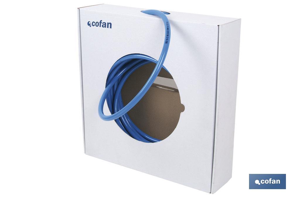 CAJA 25MT TUBO POLIURETANO AZUL 6X8