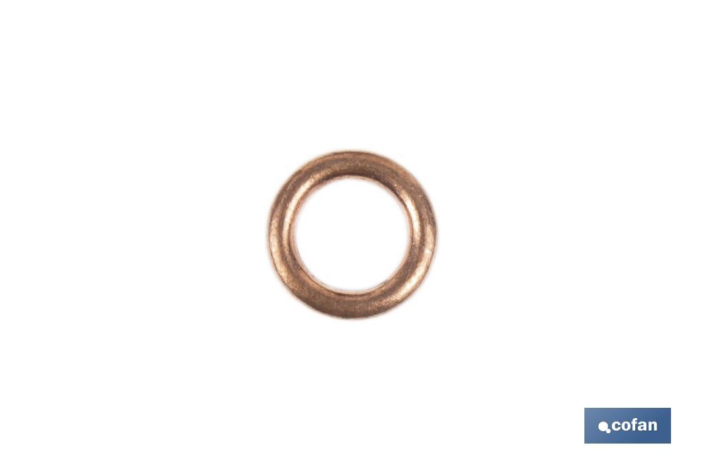 ARANDELA DE COBRE PARA TAPON CARTER 12X17