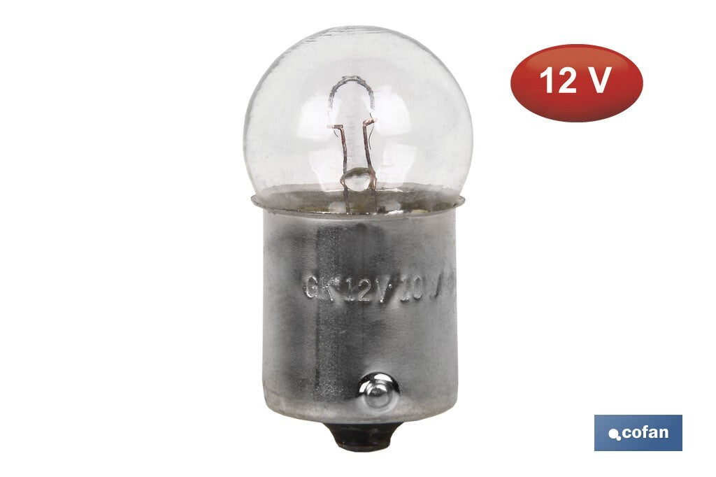 LÁMPARA PILOTO R10W (BA15s SCC) 12V