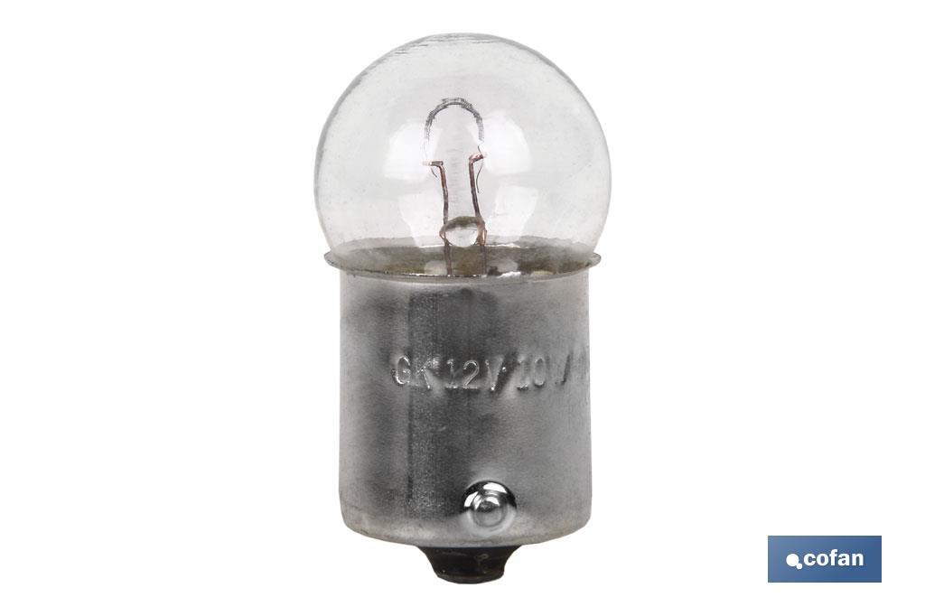 LÁMPARA PILOTO R10W (BA15s SCC) 12V