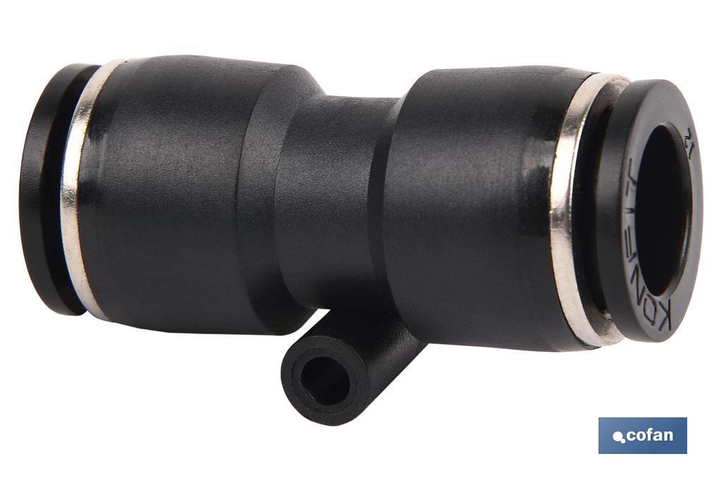 EMPALME RAPIDO RECTO PLASTICO T-16 Venta unitaria