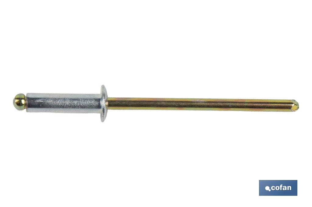 REMACHE ACERO 6 X 20 MM