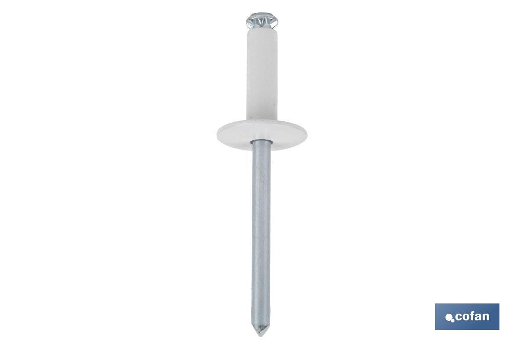 REMACHE FLOR ALA ANCHA 4 X 20 MM BLANCO