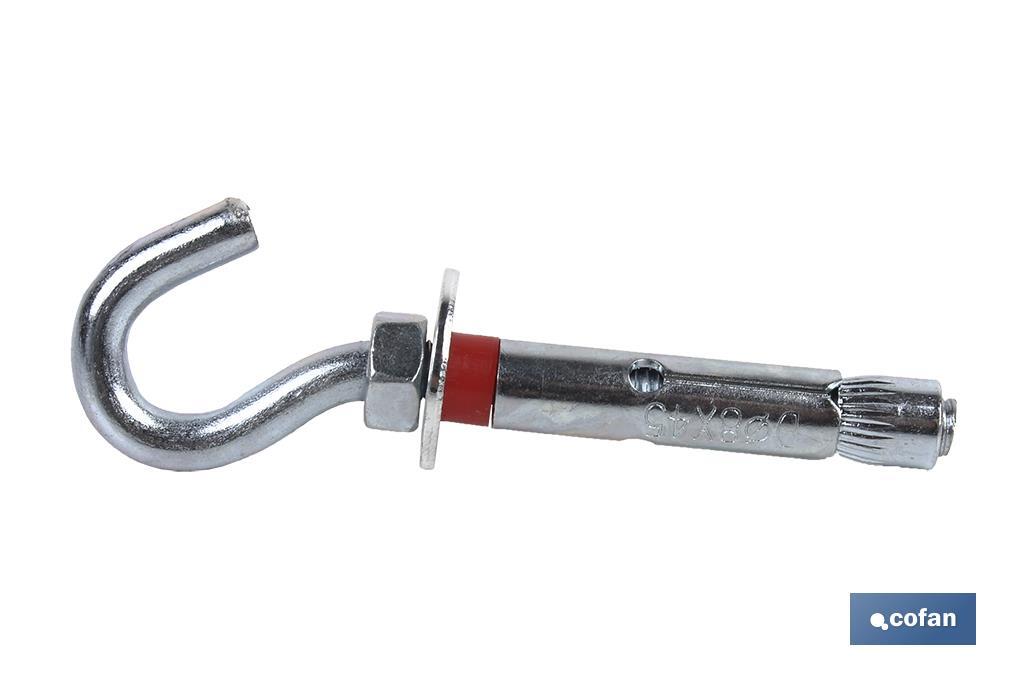 ANCLAJE METALICO C/GANCHO 8/10X60 Venta unitaria