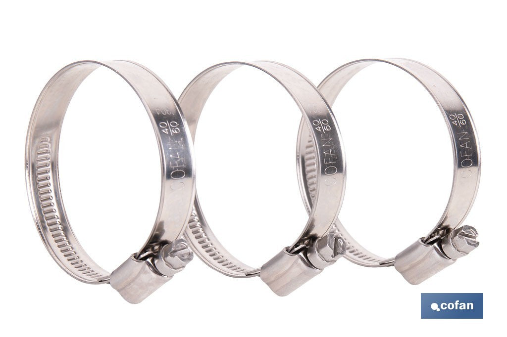 ABRAZADERA INOX A-2 BANDA 12mm 30-45