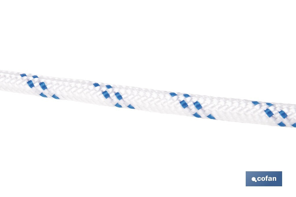 CUERDA TRENZADA POLI 10MM 50 MTS