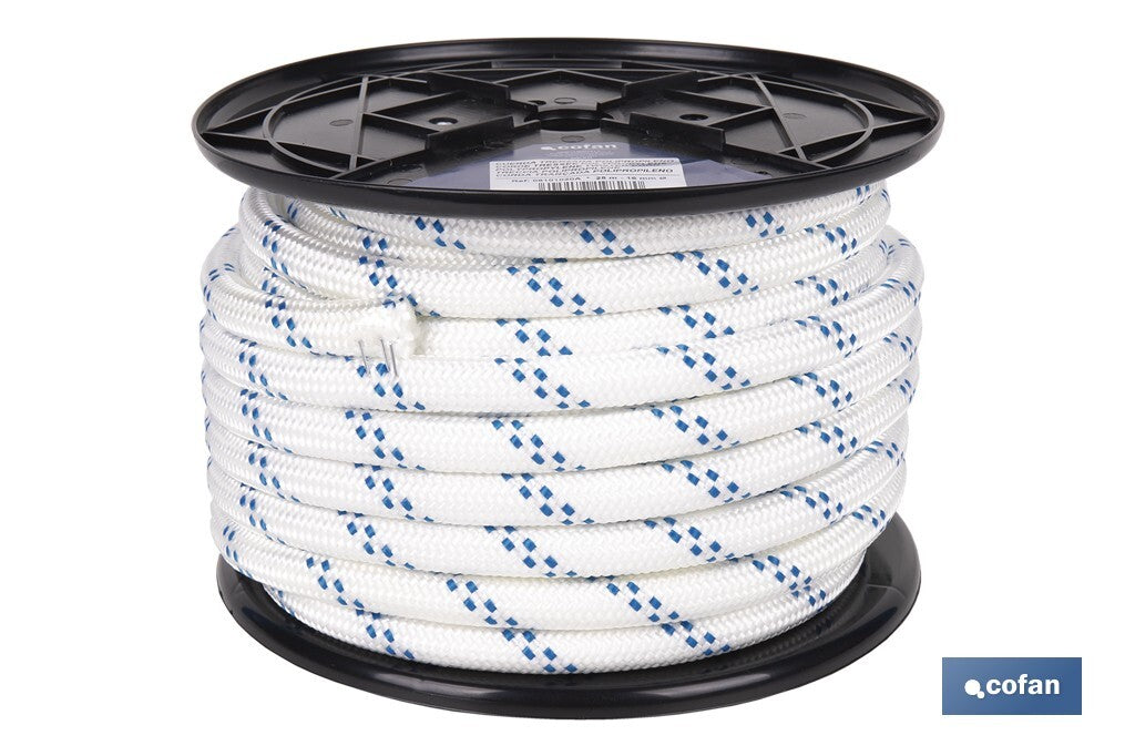 CUERDA TRENZADA POLI 16MM 25 MTS
