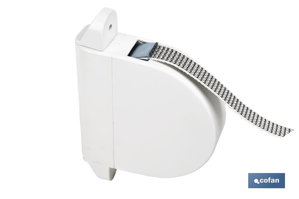 RECOGEDOR ABATIBLE PERSIANA BLANCO 6MX20 MM
