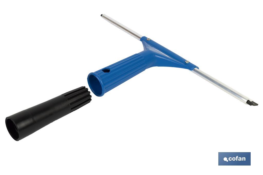LIMPIACRISTALES METAL Y ABS 27 CM CON ADAPTADOR