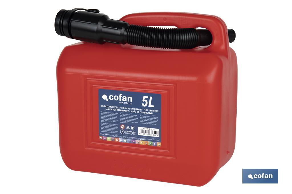 BIDÓN DE COMBUSTIBLE 5 L