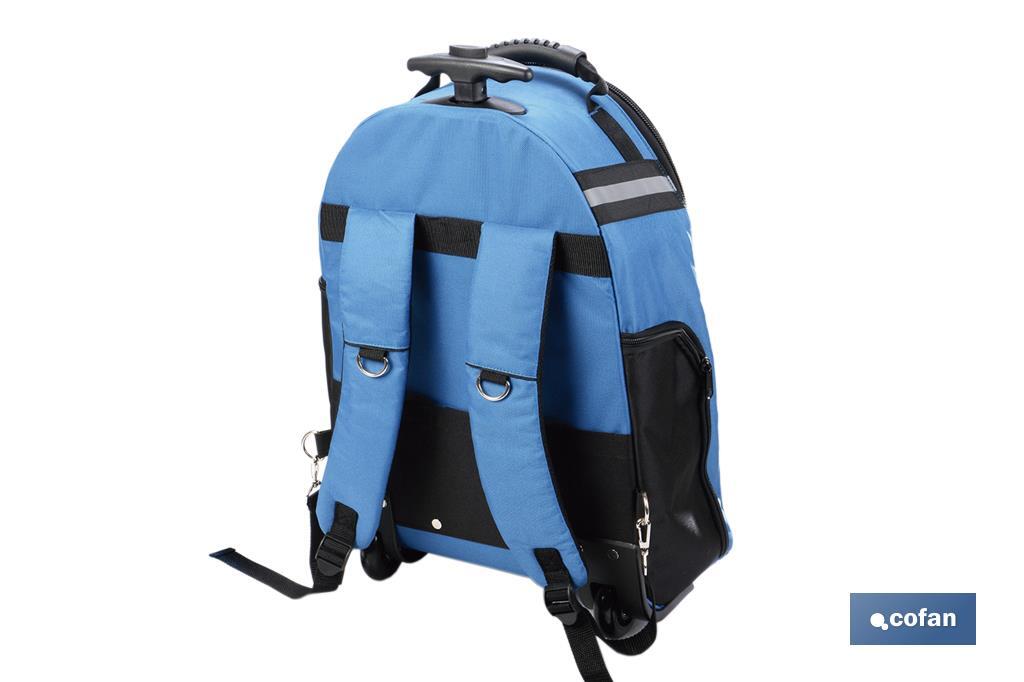 MOCHILA PORTAHERRAMIENTAS CON RUEDAS 35 x 20 x 55 CM