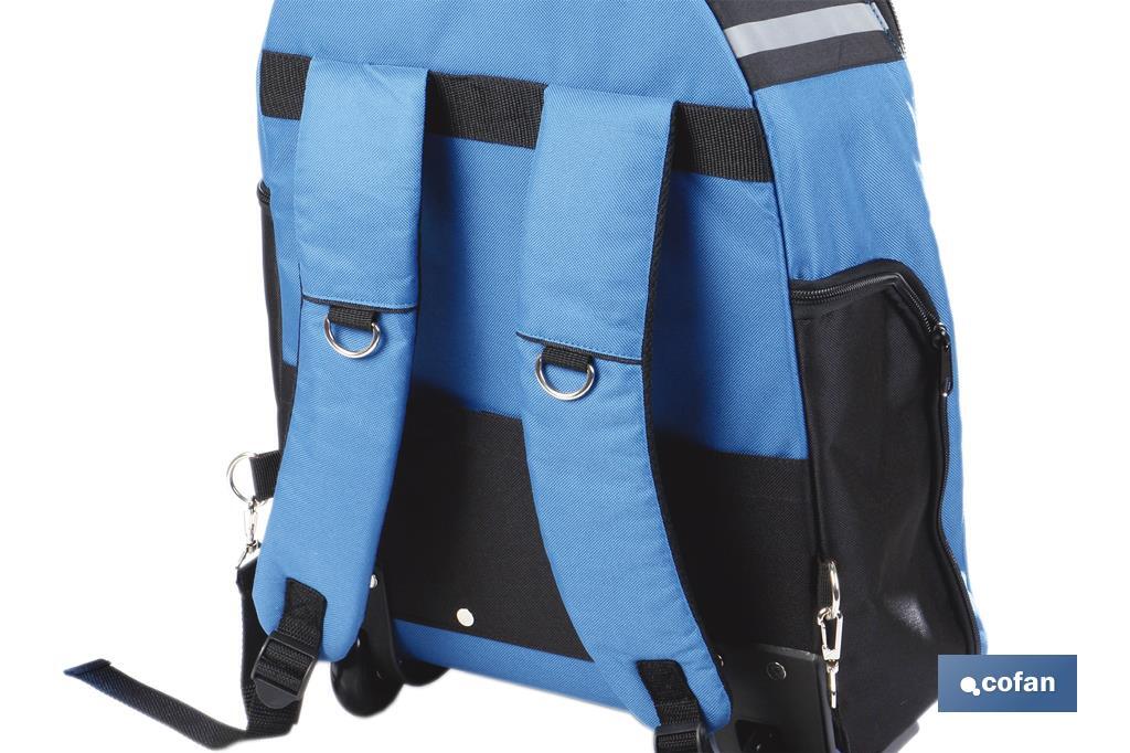 MOCHILA PORTAHERRAMIENTAS CON RUEDAS 35 x 20 x 55 CM