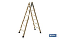 ESCALERA MADERA DOBLE 6 PELDAÑOS 1,50 M