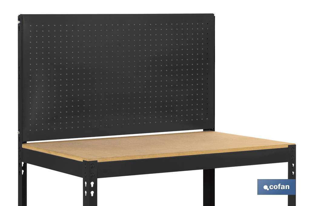 BANCO DE TRABAJO CON PANEL ANTRACITA MADERA L-910 MM
