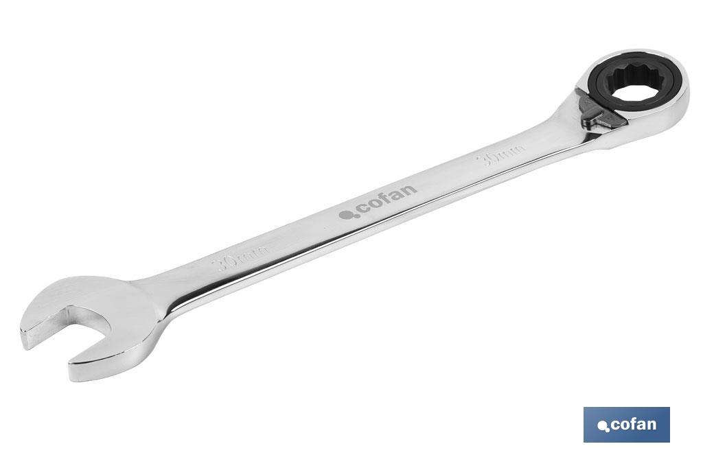 LLAVE COMBINADA CARRACA REVERS. 24MM