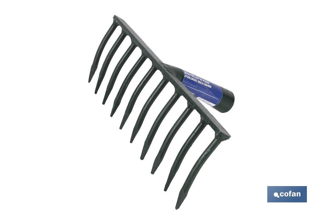 RASTRILLO 16 PUAS FORJADO 500X100MM