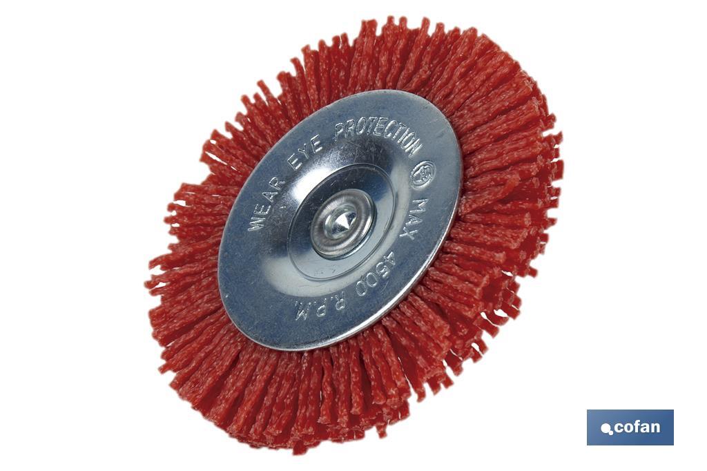 CEPILLO CIRCULAR DE NYLON 6 MM X Ø100