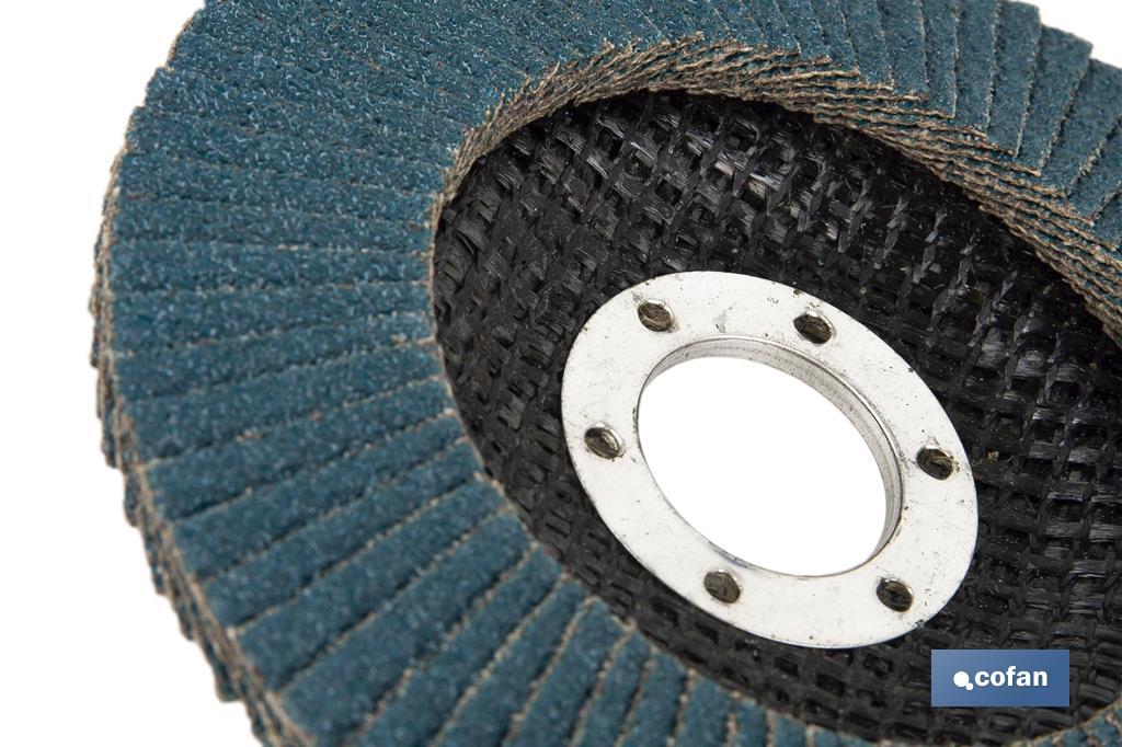 DISCO LAMINADO ESTANDAR INCLINADO 115 MM. G-40 ZIRCONIO