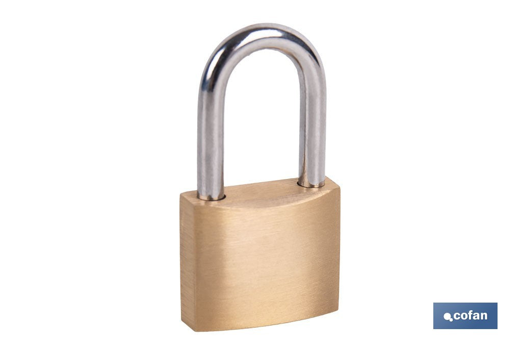 CANDADO LATÓN A/LARGO QUALITY PLUS 20MM LLAVES IGUALES