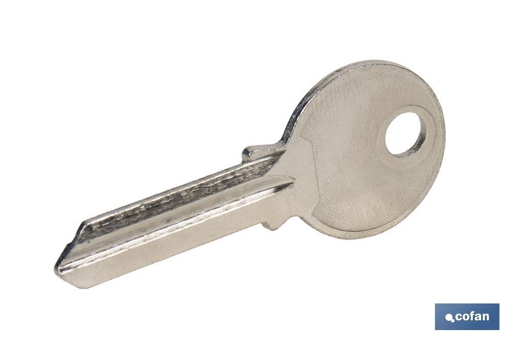 LLAVE EN BRUTO PARA CANDADO 70-90 mm (REF 10403113-14)