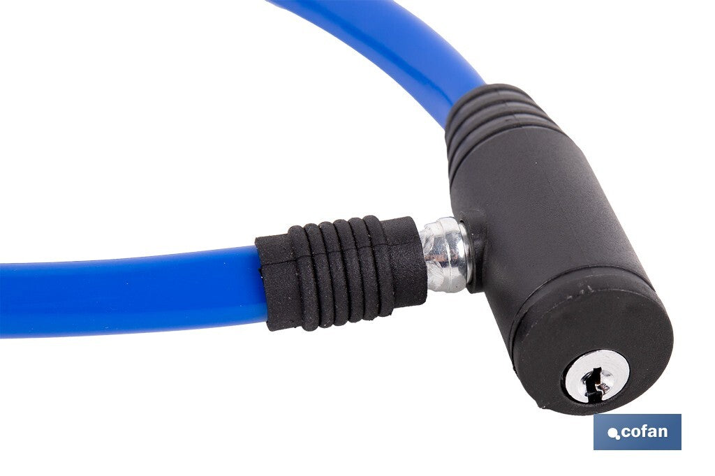 CANDADO DE BICICLETA CON CABLE DE ACERO Ø5 MM 500 MM