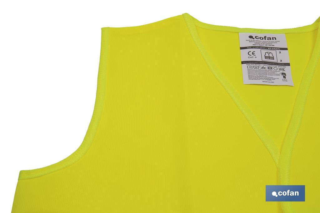 CHALECO AMARILLO REFLECTANTE P/NIÑOS
