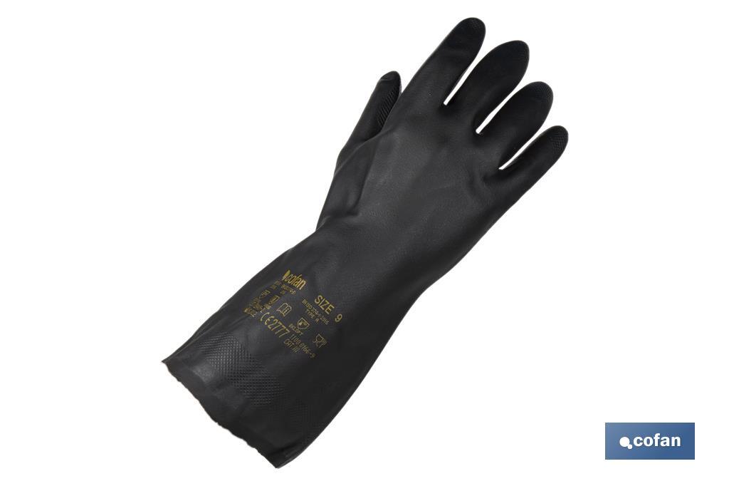 GUANTE NEGRO NEOPRENO 100% T 10