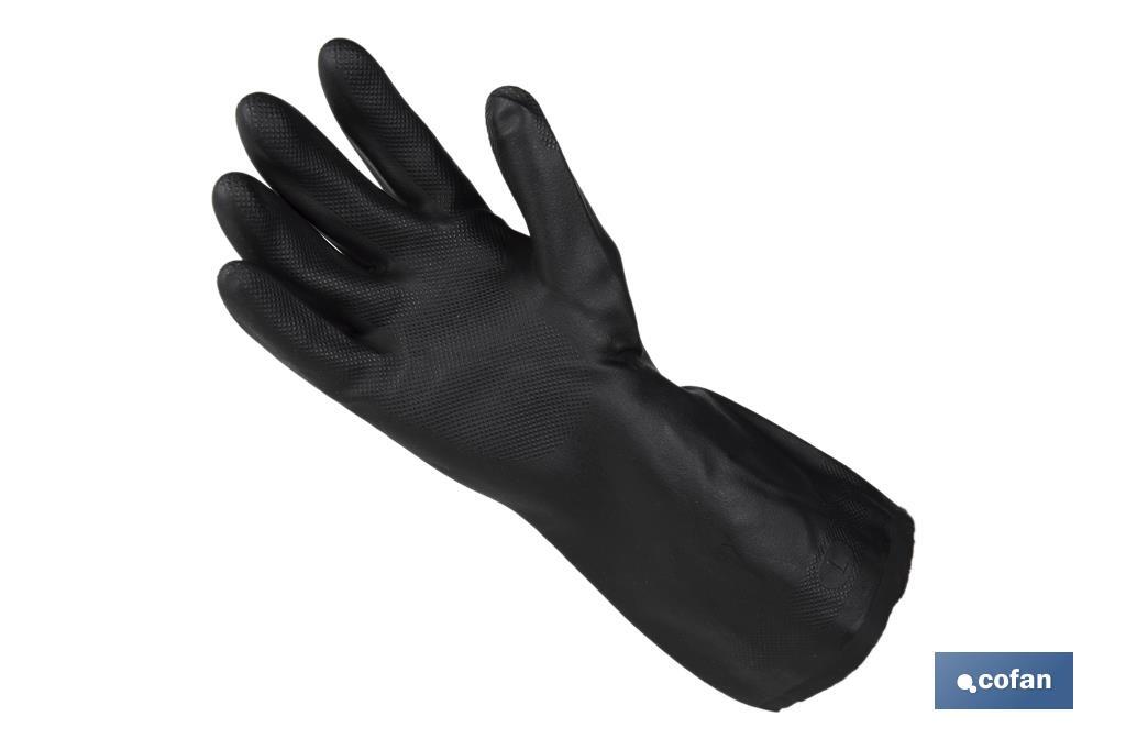 GUANTE NEGRO NEOPRENO 100% T 8 VENTA UNITARIA