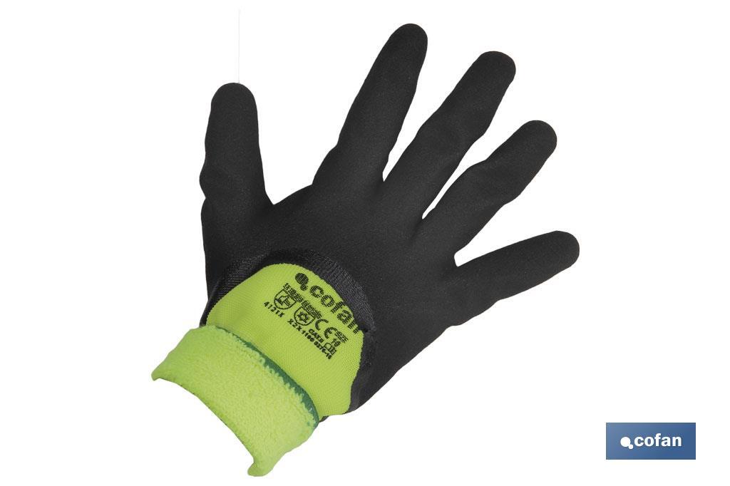 GUANTE IMPREG. NITRILO ESPUMA PROTECC. FRIO T-9