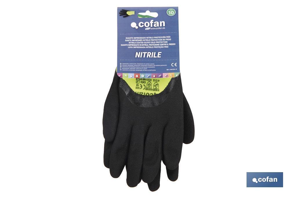 GUANTE IMPREG. NITRILO ESPUMA PROTECC. FRIO T-8