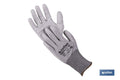 GUANTE ANTICORTE IMPREGNADO PU GRIS T-10 venta unitaria