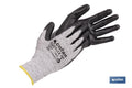GUANTE ANTICORTE ULTRA LIGERO IMPREGNADO PU NEGRO T-11
