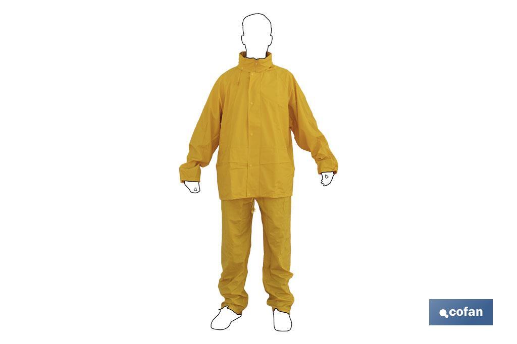 TRAJE DE AGUA PU/PVC AZUL TALLA S