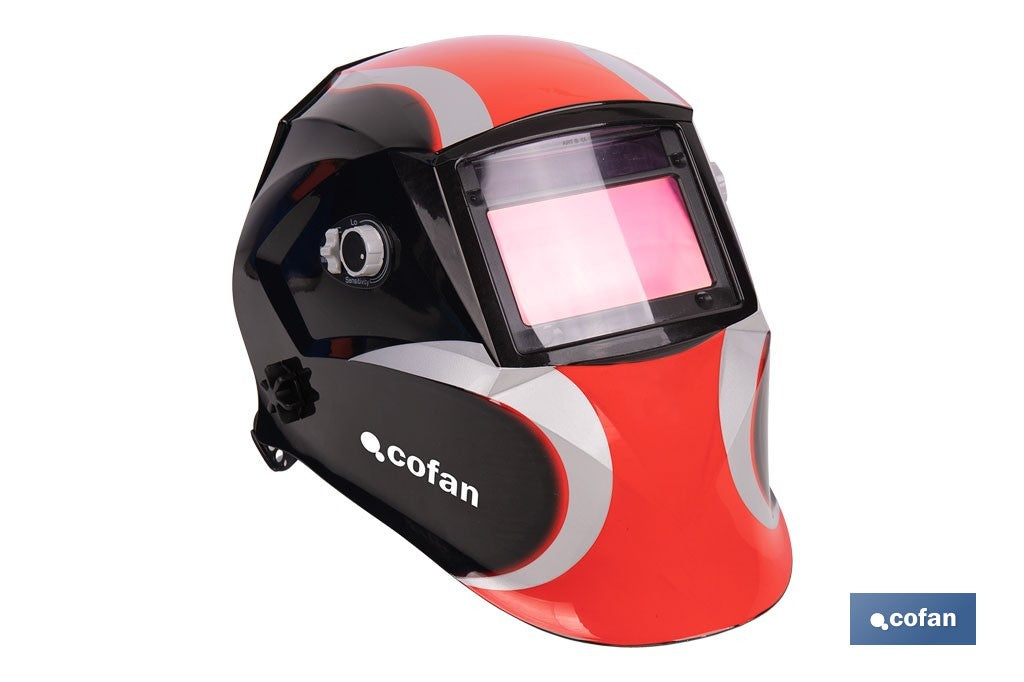 CASCO DE SOLDADURA AUTOMÁTICO RED SURFING (ARC/MIG/MAG/TIG)