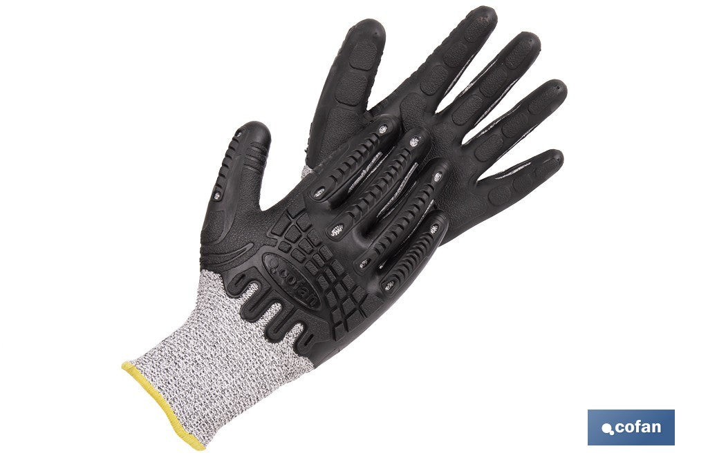 GUANTE PROTECTION 360 TPE ANTI IMPACTO Y ANTICORTE T-10
