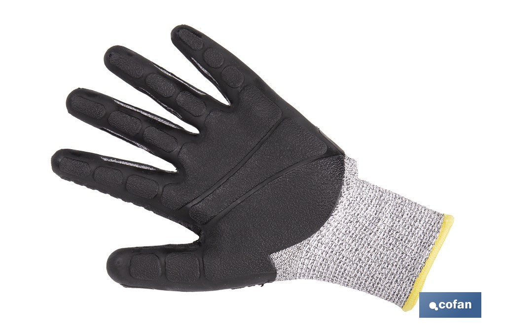 GUANTE PROTECTION 360 TPE ANTI IMPACTO Y ANTICORTE T-10