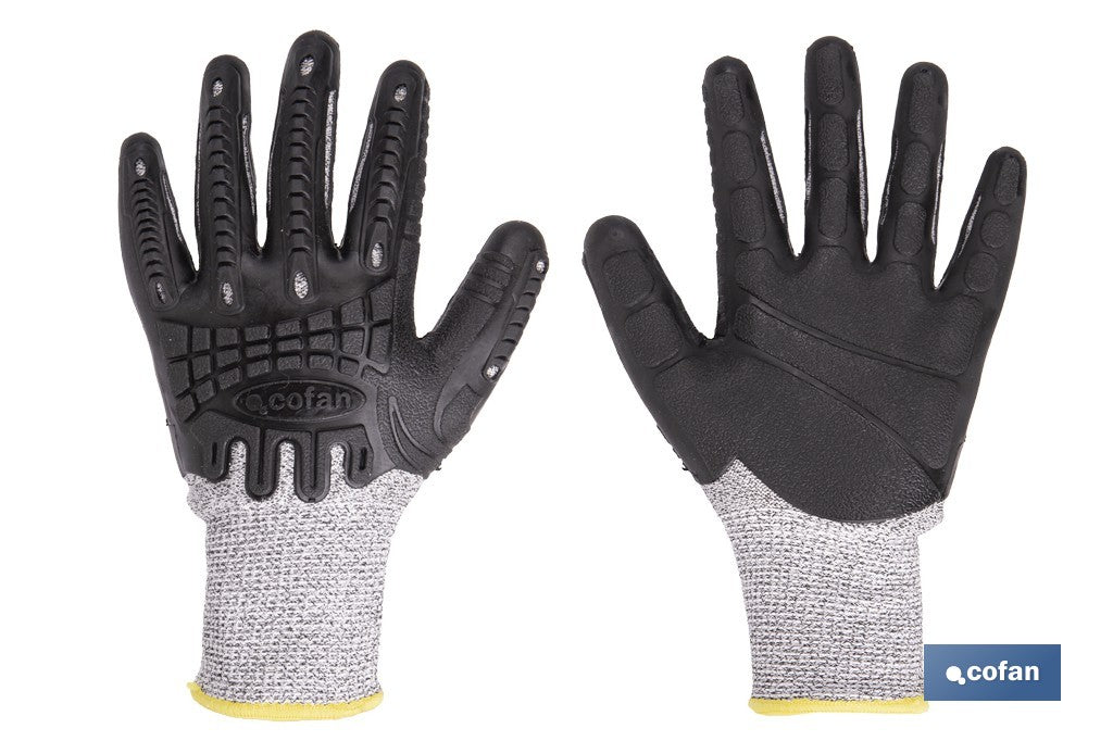 GUANTE PROTECTION 360 TPE ANTI IMPACTO Y ANTICORTE T-10