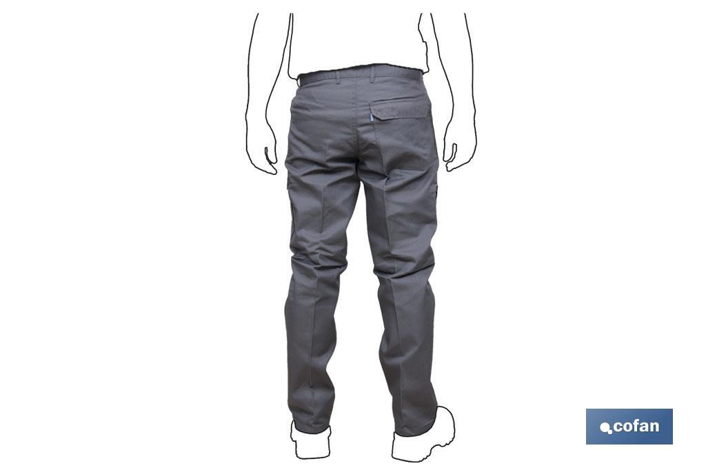 PANTALON TRABAJO SERVET 245 gms/m GRIS T-58