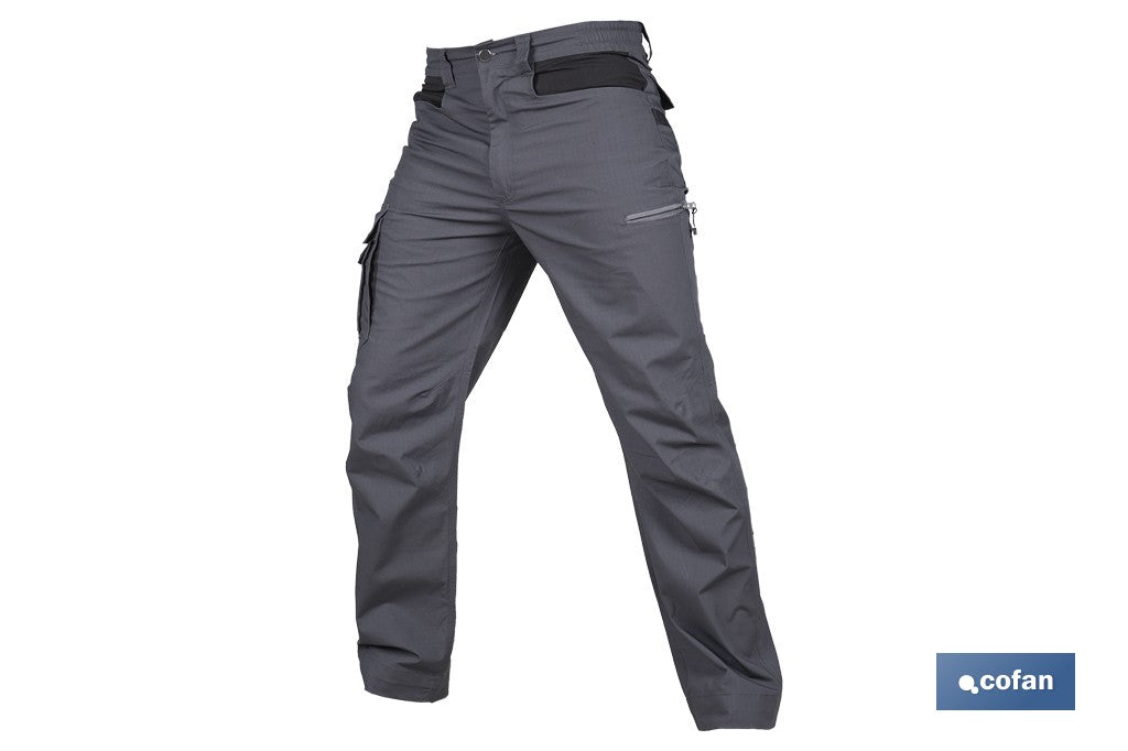 PANTALÓN DE TRABAJO LOKI ELASTANO 215 G/M2 GRIS ANTRACITA TALLA 60